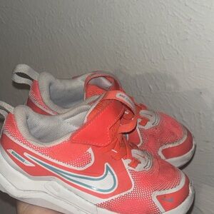 Nike Kids Sneakers - Bright Coral and White